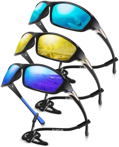 Polarized Sports Wrap Around Sunglasses Men Fishing Running Golf by Foliful