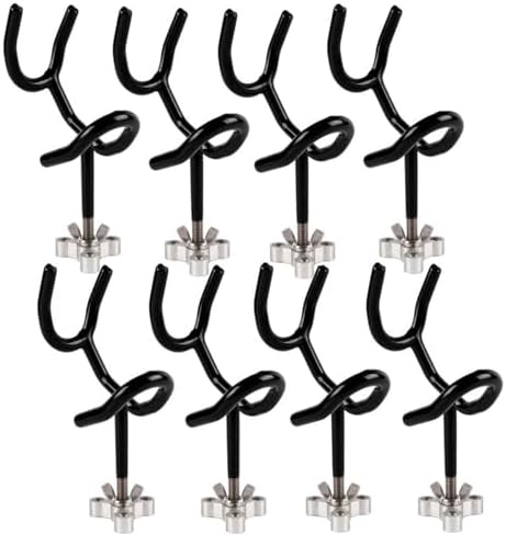 Sure Grip Steel Boat Rod Holder 20 Degree PVC Coated Steel Wire Fishing Pole Holder (8PCS) by FUTURUP