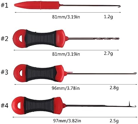4 in 1 Baits Needle Baiting Tackle Rig Tools Carp Fishing Baits Equipment Stainless Steel Fishing Rigging Baits Needle - Image 4