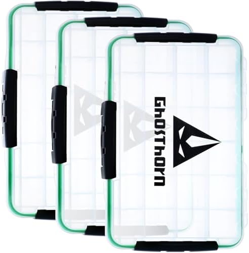 Ghosthorn Waterproof Fishing Tackle Box Organizer 3700 Lure Storage 3 Pack by Ghosthorn