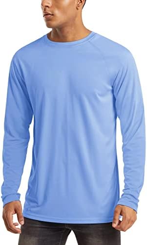 MAGCOMSEN Men's Long Sleeve Shirts UPF 50+ UV Sun Protection Athletic Shirts for Hiking Running Workout Rash Guard by MAGCOMSEN