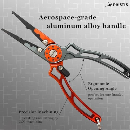 Pristis UTA II Fishing Pliers, Multi-Function Split Ring Hook Remover Gear - Image 2