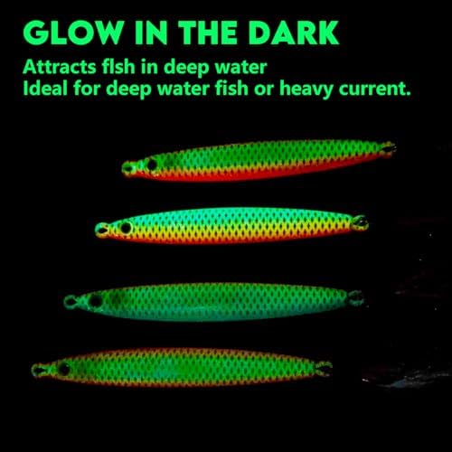 Eupheng Micro Shore Jigging Lure, Metal Jigs Fishing Lures Saltwater, Vertical Jigging & Shore Casting Baits for Tuna Salmon Bass Striper Mackerel - Image 3