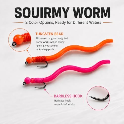 Fly Fishing Flies Kit, Dry Wet Nymph, Sizes 8-18, Trout Bass Panfish - Image 4