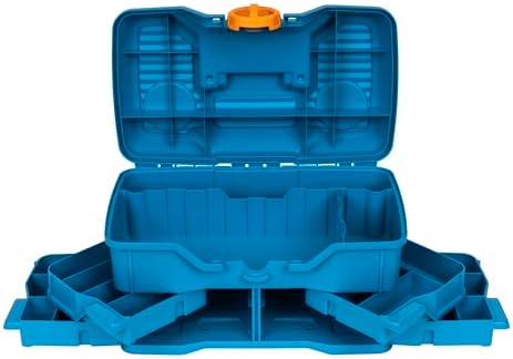 Flambeau Outdoors NextGen 4/0 M Tackle Box 4 Pivot Trays 23 Slots, Blue - Image 4