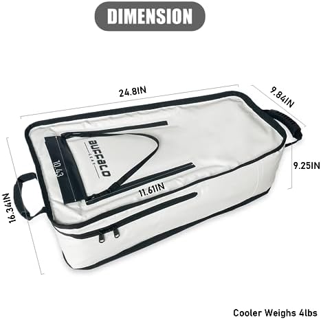 Buffalo Gear Kayak Fish Cooler Bag, 25in Portable Kayak Cooler for Caught Fish,Leak Proof Kayak Fishing Kill Bags with Shoulder Strap - Image 6