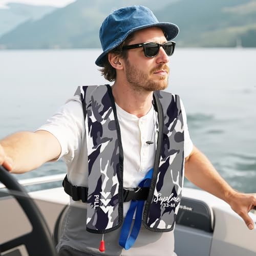 Adult Inflatable Life Jacket/Kayak Buoyancy Vest | Fishing Sailboat PFD Thin Weight Suitable for up to 330 pounds - Image 2