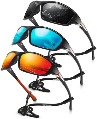 Polarized Sports Wrap Around Sunglasses Men Fishing Running Golf by Foliful