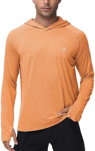 Roadbox Men's UPF 50+ Fishing Shirts, Long Sleeve UV Sun Protection Hoodie by Roadbox