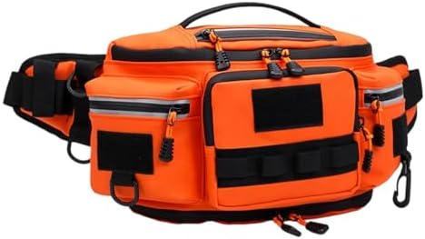 Water Resistant Crossbody Single Shoulder Bag Multifunctional Outdoor Fishing Tackle Storage Portable Adjustable - Image 5