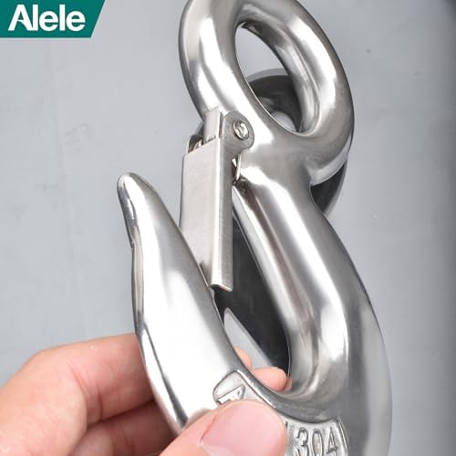 Alele Grab Hooks,2T Crane Scale,Slip Hooks,4400 lbs Stainless Steel Heavy Duty Lifting Hook Rigging Accessory (Grab Hooks 2000kg) - Image 5