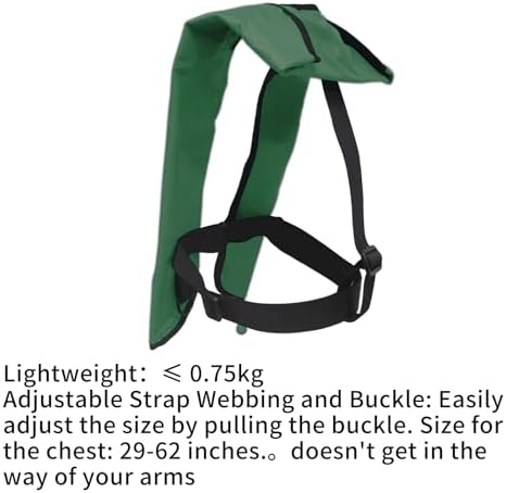 Automatic Inflatable Life Jacket|Life Vest for Adults|PFD Low Profile|Supports up to 330 lbs(YSH709) - Image 4