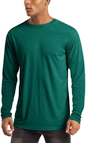 MAGCOMSEN Men's Long Sleeve Shirts UPF 50+ UV Sun Protection Athletic Shirts for Hiking Running Workout Rash Guard by MAGCOMSEN