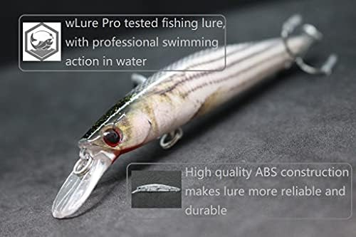 Minnow Crankbait for Bass Fishing Bass Lure Jerkbait Fishing Lures and Tackle Box - Image 5