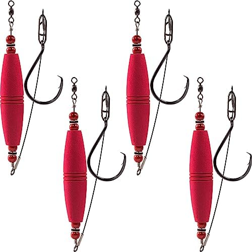 EVA Popping Corks 4Pc Weighted Rattle Floats by BUBBLEFISHING