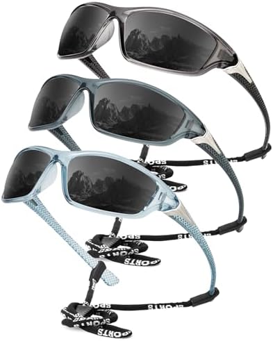 KALIYADI Sports Polarized Sunglasses Men UV400 Protection for Fishing Driving Cycling by KALIYADI