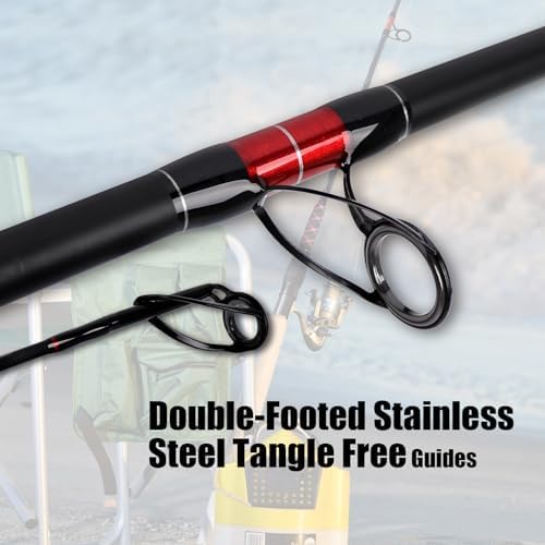Fiblink Surf Spinning Fishing Rod 2-Piece/3-Piece Carbon Fiber Travel Fishing Rod (9-Feet / 11-Feet & 12-Feet & 15-Feet) - Image 2
