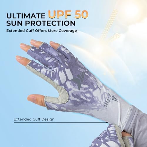 KastKing Sol Armis UPF50+ Fingerless Fishing Gloves, Men and Women - Image 2