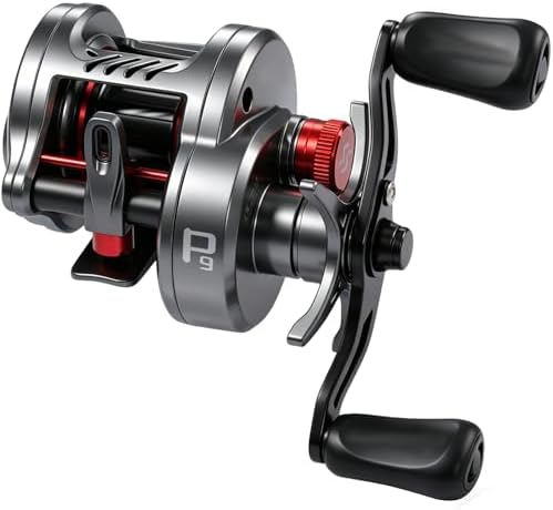 Sougayilang Round Baitcasting Reel, Digital Control Braking with Real-Time Acoustic Feedback, 7.2:1 Gear Ratio DC Reel for Bass, Catfish and Salmon, Ideal Fishing Reels for Beginners - Image 2