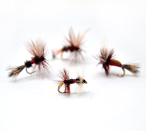 Outdoor Planet 12 Psycho Prince/Anato May/PMX/Parachute Hopper Dry Flies and Nymph Flies for Trout Fly Fishing Flies Lure Assortment - Image 2