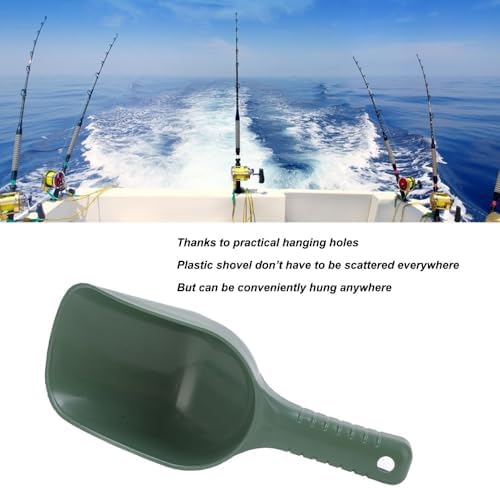 ‌Portable Bait Scoop 24cm – Floatable Lightweight Baits Throwing Spoon for Carp Fishing, Durable PP Casting Shovel (Green, 9.45x3.66x2.17in)‌ - Image 6