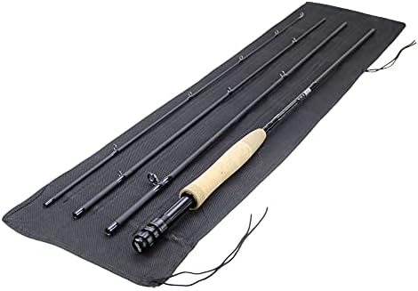Wild Water Fly Fishing AX Series Fly Rod | IM8 Graphite Blank | 3/4/5/6/7/8/9/10/12 wt Rods | 5’6”/7/8/9/10/11 ft | Lightweight Pole Medium Fast Action by WildWater