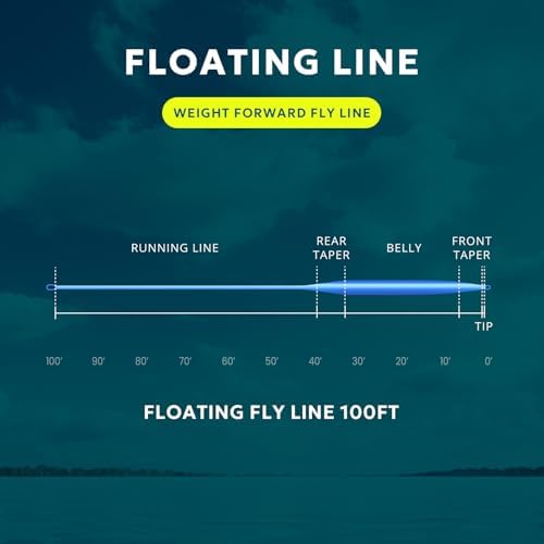 SF Fly Fishing Line Weight Forward Floating Fly Line for Fly Fishing 3wt 4wt 5wt 6wt 7wt 8wt 100FT Double Welded Loops - Image 4