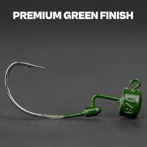 20Pack Weedless Ned Rig Jig Heads with Molded Bait Keeper for Bass Fishing - Image 2