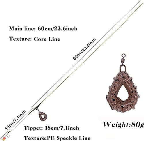 AGOOL Carp Fishing Rig Kit Hair Carp Fishing Accessories Set Flat Pear Sinker Weight with Rolling Quick Change Swivels Hooks Tackle Rigs Set - Image 3