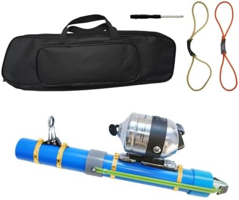 Catapult Fishing Rod, Heavy-Duty Durable Slingshot Fishing Pole for Freshwater & Saltwater, Portable Travel Lure Launcher, Great Outdoor for Anglers, by KingKatch
