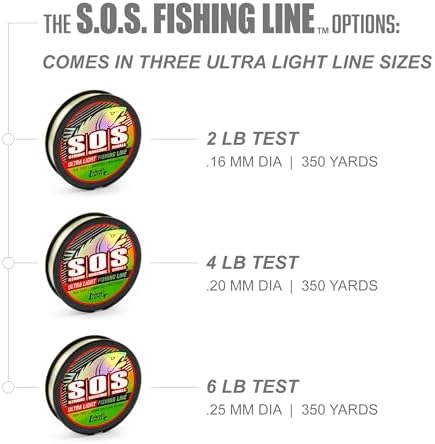 Trout Magnet Trout S.O.S. Fishing Line - 2lb Test, 350 Yard Spool, .16mm Diameter - The Strongest Light Invisible Fishing Line - Made in the USA with Smooth Copolymer for Kink-Free Tangle-Free Fishing - Image 2