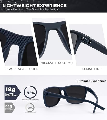 KALIYADI Polarized Sunglasses for Men, Lightweight Sun Glasses with UV Protection for Driving Fishing Golf - Image 4