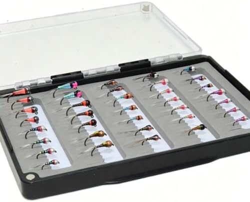 24/36/50/66 Premium Hand Tied Fly Fishing Flies Assortment | Waterproof Fly Boxes | Dry, Wet, Nymphs, Streamers, Wooly Buggers, Terrestrials | Trout, Bass Lure Set, Kit, Gift - Image 2