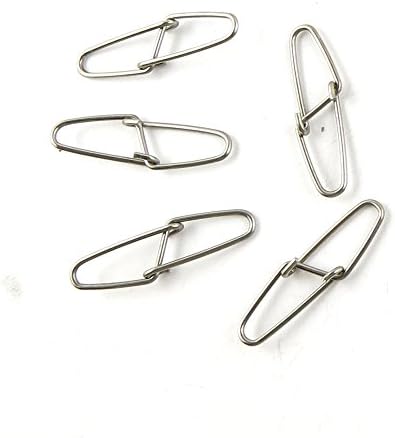 Fishing Swivel Sea Terminal Tackle Clip Connector Solid Coastlock Bulk Lots 07398 Double Snaps Test 70kg Cross Lock by Unknown