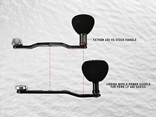 Jigging World Counterweight Power Handle for Penn Fathom and Squall 400 Low Profile - Image 6