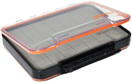 ALICHINO Fly Box for Fly Files Ice Jig Box Two Sided Waterproof Fly Fishing Box for Nymphs and Streamers (Grey Foam Insert C, Large， 9 * 6.5 * 1.9Inch) by ALICHINO