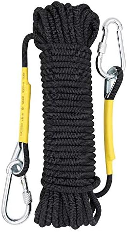 X XBEN Outdoor Climbing Rope 10M(32ft) 20M(64ft) 30M(96ft) 50M(160ft) 70M(230ft) 152M(500FT) 352M(1000FT) Static Rock Climbing Rope for Escape Rope Ice Climbing Equipment Fire Rescue Parachute by XXBEN