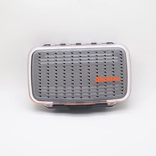 ALICHINO Fly Box for Fly Files Ice Jig Box Two Sided Waterproof Fly Fishing Box for Nymphs and Streamers (Grey Foam Insert, M 7.3 * 4.5 * 1.6Inch) - Image 5