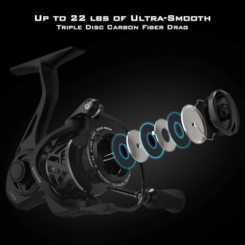 KastKing Zephyr Spinning Fishing Reels with 5.2:1 Gear Ratio - Image 2