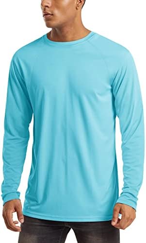 MAGCOMSEN Men's Long Sleeve Shirts UPF 50+ UV Sun Protection Athletic Shirts for Hiking Running Workout Rash Guard by MAGCOMSEN