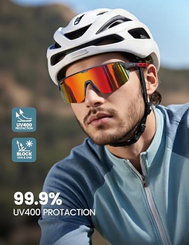 Lamicall 24g Polarized Sports Sunglasses for Men Women - UV400 Protection Sun Glasses for Baseball Running Cycling Fishing - Image 2