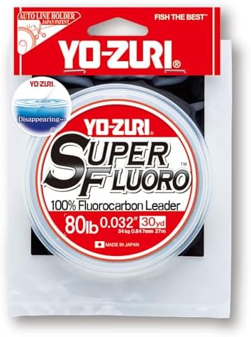 YO-Zuri Fluorocarbon Line Super Fluoro 30YDS/100YDS Color: Clear by DUEL