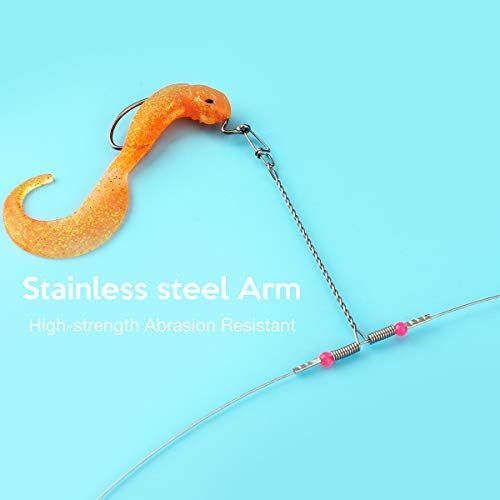 Fishing Leaders, Fish Line Stainless Steel Wire with Swivels Snap Connect Fishing Gear and Equipment Tackle Kit, for Lures Bait Rig Or Hooks, Fishing Gift - Image 3