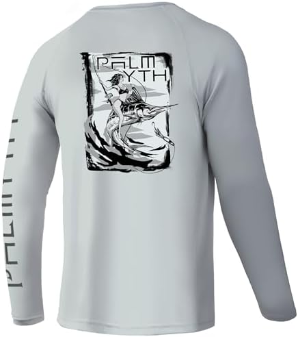 Palmyth Fishing Shirts for Men Long Sleeve UPF 50+ T Shirt Sun Protection by PALMYTH