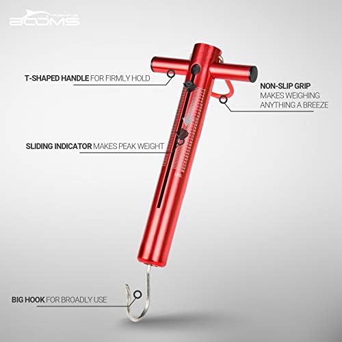 Booms Fishing TS1 Aluminum Tube Spring & Hook Scale 50LB/22KG - Image 5
