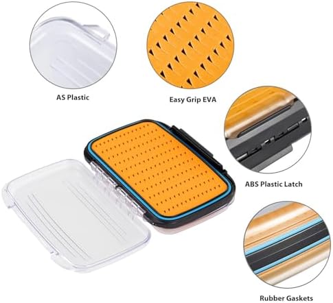 Gonex Fly Boxes for Fly Fishing files Jigs Waterproof Double Sided Fly Case - Image 6