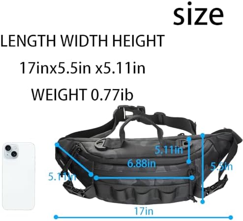 Fishing Fanny Pack for Men -Fishing Fanny Pack-Lightweight and Fishing Sling Pack - Image 2