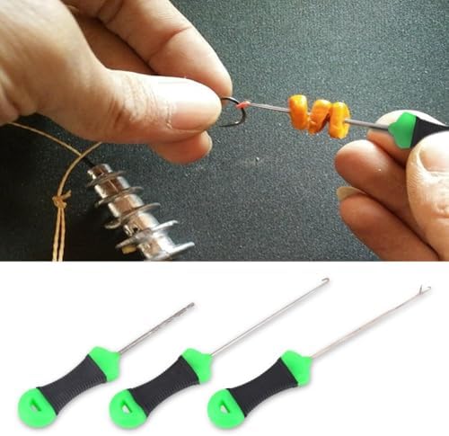 3PCS Fishing Bait Needles Carbon Steel Carp Baiting Hook Drill Rig Tools Saltwater & Freshwater​ - Image 5