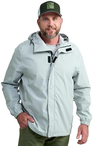 HUK - Men's Storm Jacket, Heavy Duty Fishing Rain Coat by HUK
