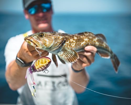 Nomad Design Original Squidtrex Patented Vibrating Fishing Lure - TPE Soft Plastic Lure Bait for Saltwater with Strong BKK Assist Hooks, Fishing Bait that Catches Many Species - Image 6